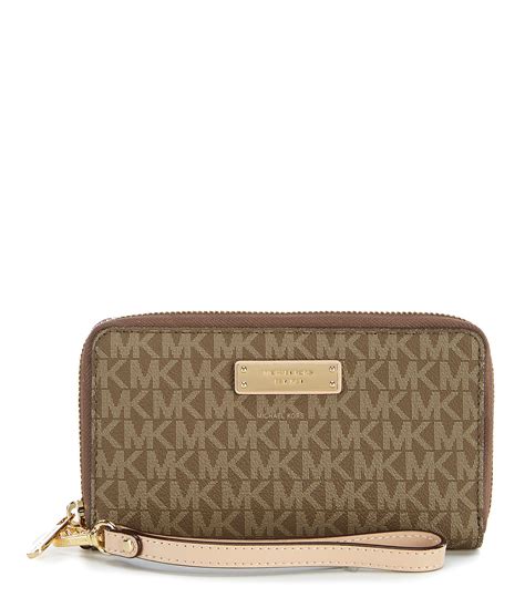 michael kors brown wallet|michael kors rfid wallet.